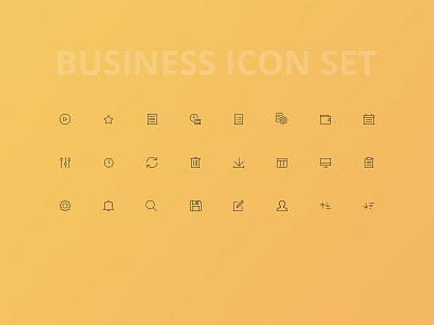 Business Line Icons business icon icons line ui web website