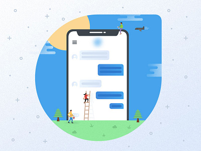 Illustration for a Chat UI