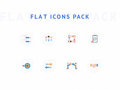 Flat Icon Pack business colour flat icons team ui ux
