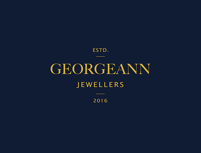 Georgeann Jewellers branding classic design jewellery jewelry logo luxury minimal modern typography wordmark