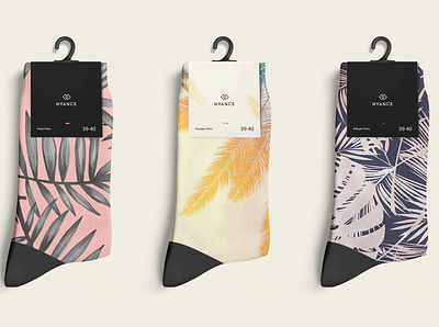 Nvance | Packaging & Product Design branding clean clothing clothing label design logo luxurious luxury minimal modern product design socks