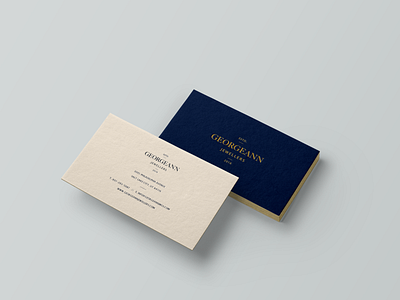 Georgeann Jewellers | Business Cards branding business cards classic clean design elegant high end jewellery logo luxe luxurious luxury minimal modern sophisticated traditional typography