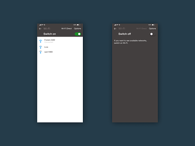 Daily UI/ #015 - On/Off Switch black button design mobile switch ui web white