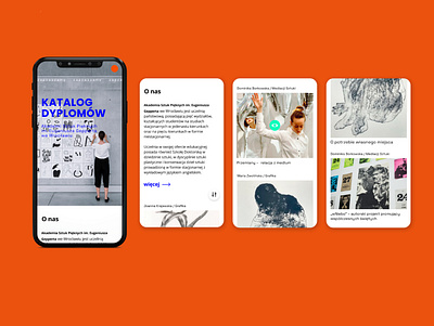 Website for the Academy of Fine Arts in Wroclaw design digital ui ux w web