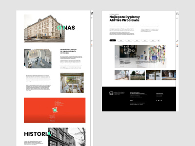 Website for the Academy of Fine Arts in Wroclaw design interaction ui ux web