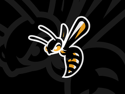 Hornet Logo bee hornet identity illustration logo mark mascot sports logo wasp