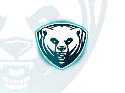 Polar Bear bear crest logo mascot polar bear polar bears shield sports sports logo team