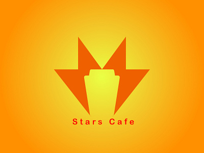 Stars Cafe art branding design flat icon illustration illustrator logo minimal vector