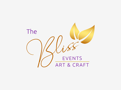 The Bliss art branding design flat icon illustration illustrator logo typography vector