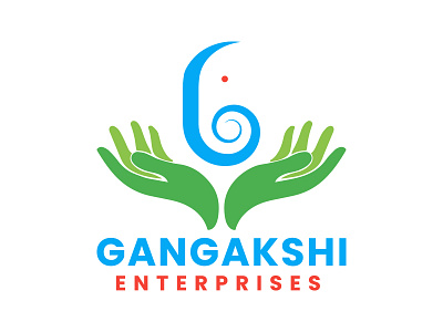 Gangakshi Enterprises art branding design flat icon illustration illustrator logo typography vector