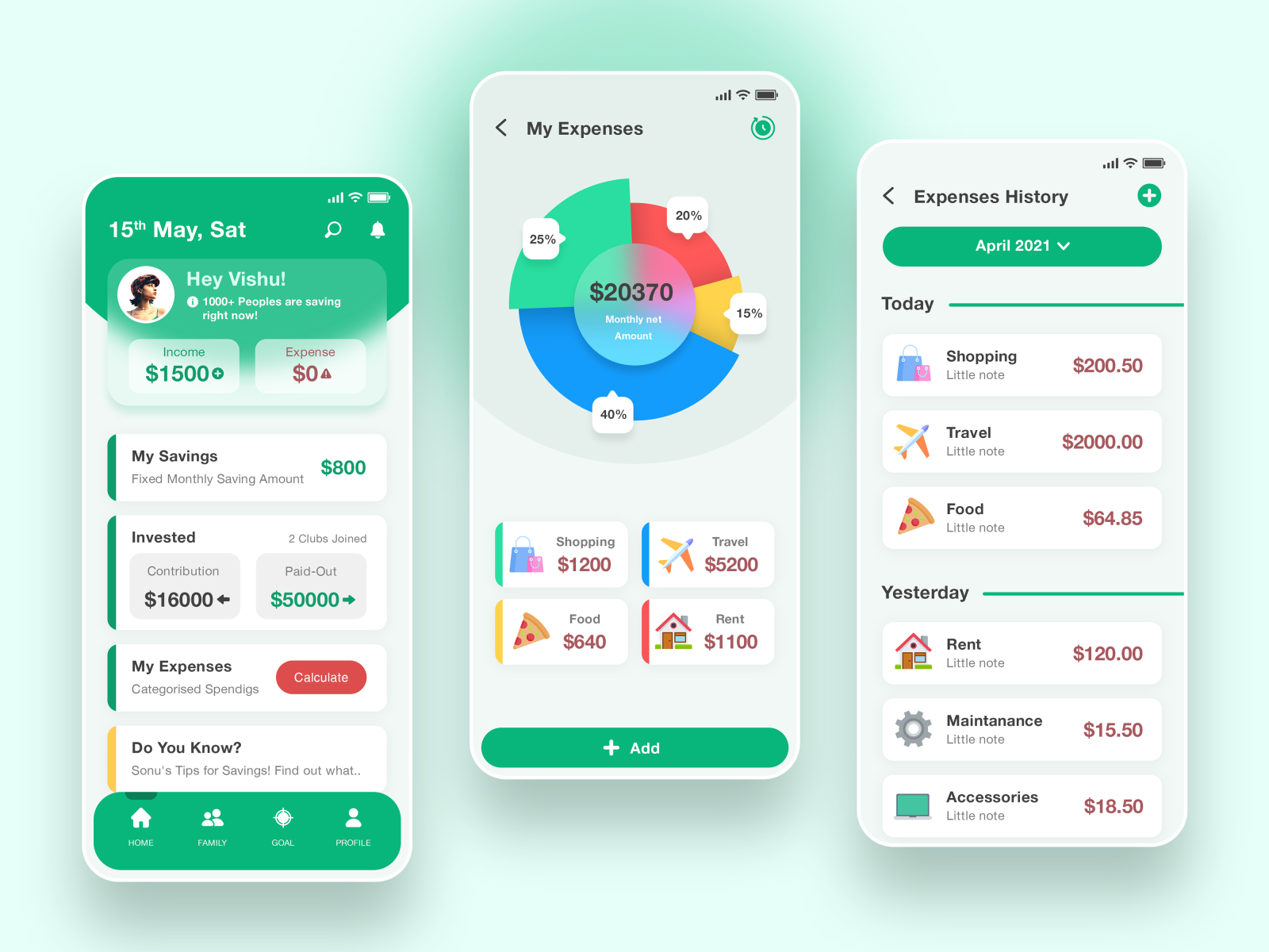 app to manage monthly expenses
