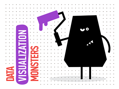 Data Visualization Monsters character characterdesign cover coverdesign data event branding fun funny monsters monster paint visualization