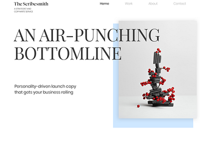 The Scribesmith redesign home page