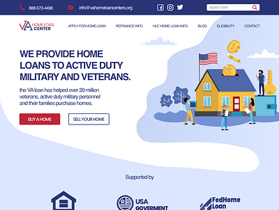 VA Home Loan Center app bank challenge clean clean design design flat home loan illustration interface loan mortgage ui user experience user interface ux webdesign website