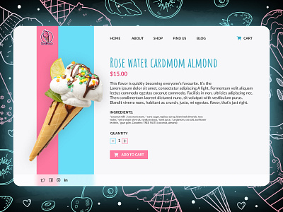 Ice Cream product detail page