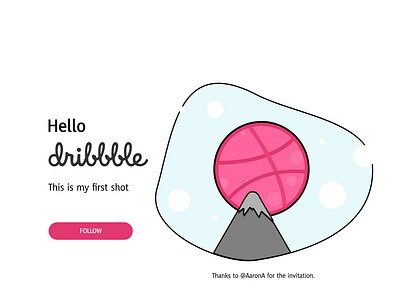 Hello Dribbble design flat illustration ui