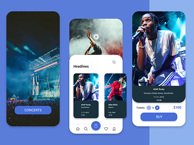 Concerts App Design