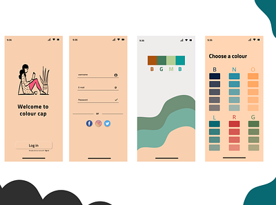 Color picker App concept branding design figma graphic illustration typography ui ui design ux uxdesign