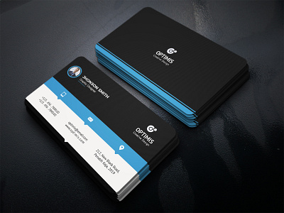 Corporate Business Card blue business card business card business card design clean business card corporate business card creative business card professional business card