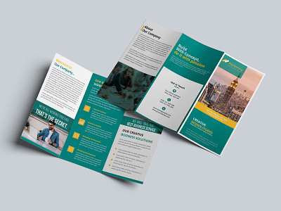 Creative Corporate Trifold Brochure bifold brochure brochure brochure design business brochure clean brochure corporate brochure creative brochure trifold brochure trifold brochure design