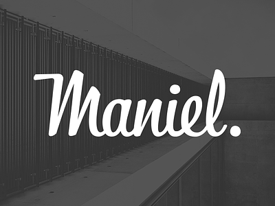 Maniel logotype logo type