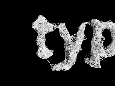 Playing around with typography in 3D 3d cinema typography