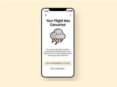 Daily UX Writing: Day 1 Flight Cancellation