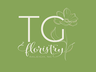 TG Floristry Logo Design design florist logo flower logo logo mockup moodboard