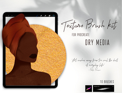 Texture Brush Kit for Procreate brush design digital dry illustration paper procreate texture