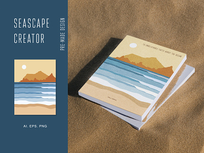 Seascape Creator Kit book branding design digital idenity illustration typography vector