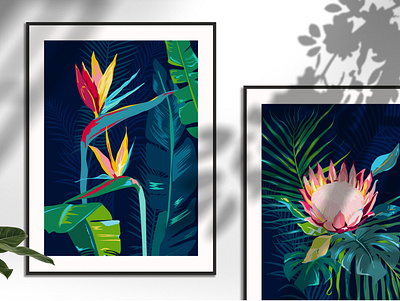 Blossom Africa branding design flower illustration pattern tropical vector