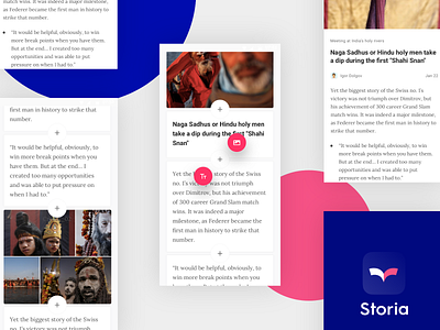 Creating story workflow android app create icons material mobile news story storytelling ui ux