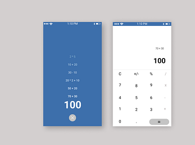 Day 4 : Calculator App dailyui design