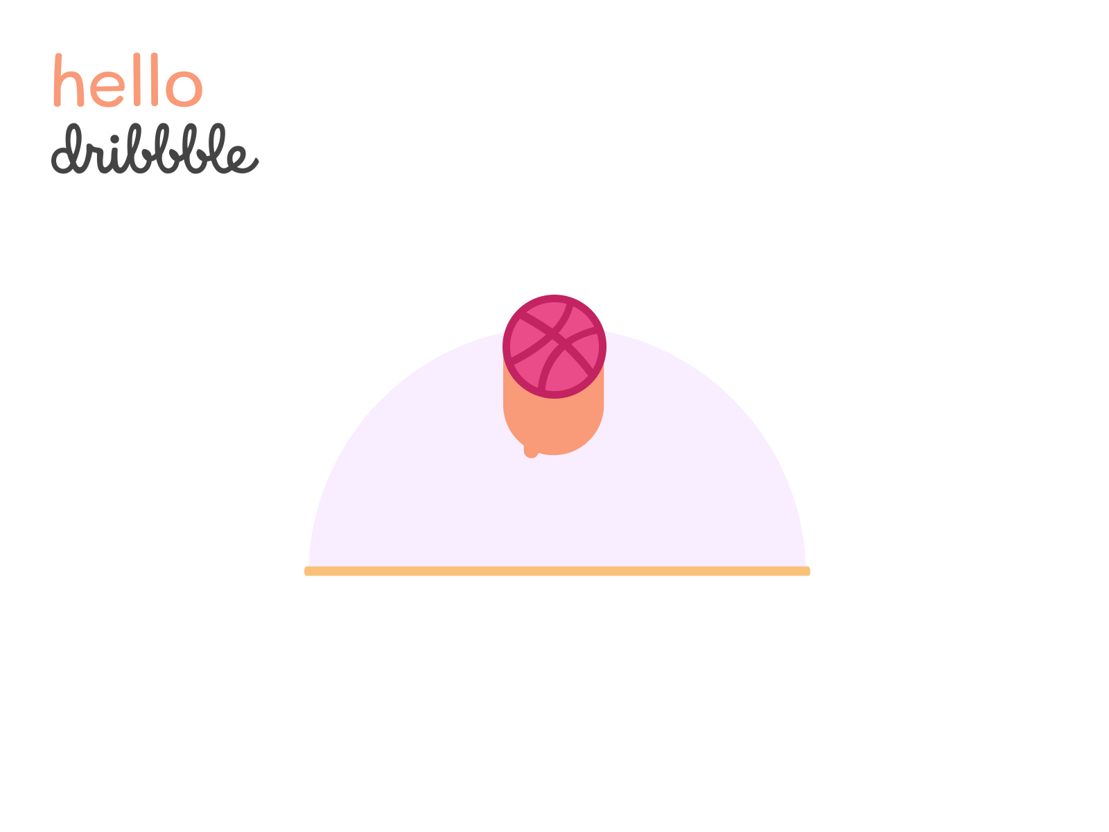 Hello dribbble! after effects animation bounce bouncing ball design first post first shot hello dribbble motion design motion graphics