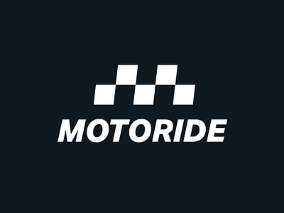 MOTORIDE app branding dynamic icon letter m logo mark motorsport racing speed sports
