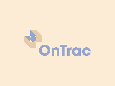 OnTrac box box logo brand identity branding courier service delivery geometic logo logo design logodesign mark minimalist shapes shipping symbol