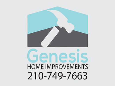Genesis Home Improvements branding graphic design logo vector
