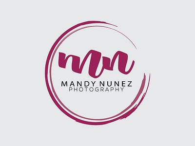 Mandy Nunez Photography Logo branding graphic design logo vector