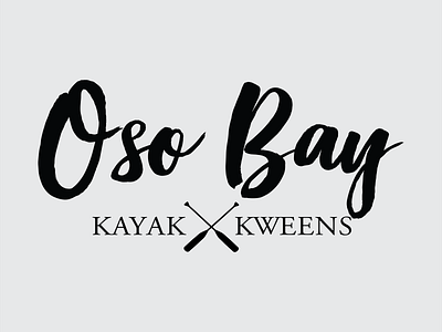 Oso Bay - Kayak Kweens Logo branding graphic design logo vector