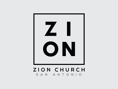 Zion Church Logo branding graphic design logo vector