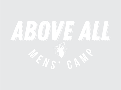 Above All Men's Camp branding church graphic design logo mens camp vector