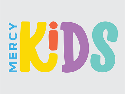 Mercy Kids Logo branding childrens ministry graphic design kids logo vector