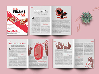 The Femme Mag - Editorial collage cover editorial editorial design editorial illustration feminism illustraion magazine magazine design typography