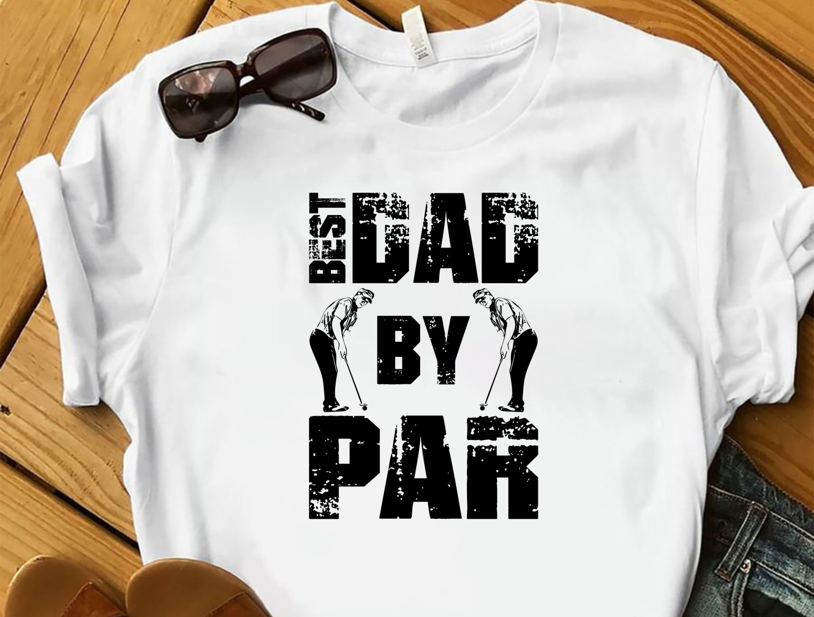 Download Best Dad By Par T Shirt By Minhaj Uddin On Dribbble PSD Mockup Templates