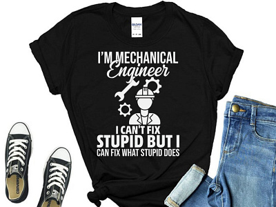Mechanical Engineer T-Shirt Design mdminhajuddin