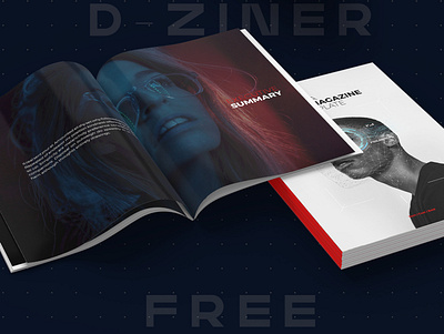 D-Ziner - Free InDesign Template adobe illustrator adobe indesign book booklet catalogue editorial free layout template