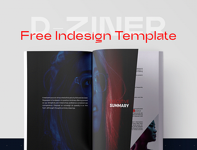 Free InDesign Template - D-Ziner adobe indesign annual report catalog editorial free layout layout design magazine template