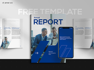 Free InDesign Template - Financial Report adobe indesign blue catalog editorial financial free freebie freebies indesign indesign template layout leaflet magazine pdf report template