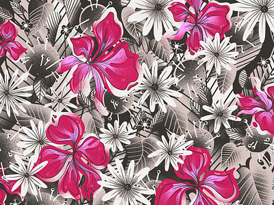 Flowers digitalart flowers illustration inktober