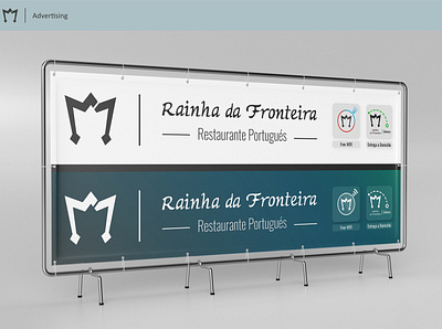 Rainha da Fronteira - Advertising ad adobe illustrator adobe photoshop advertising branding design design graphic graphic design logo restaurant typography vector visual identity design